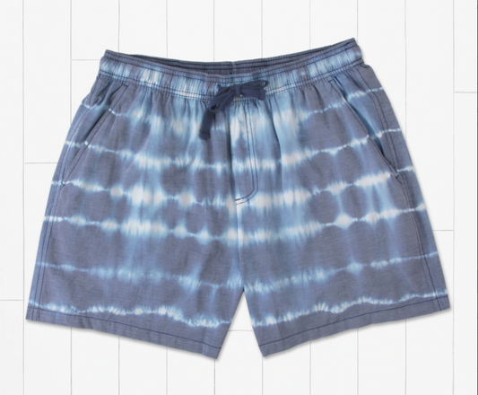 Malibu Stretch SEAWASH™ Lined Trunk - Dye Lines (Navy)