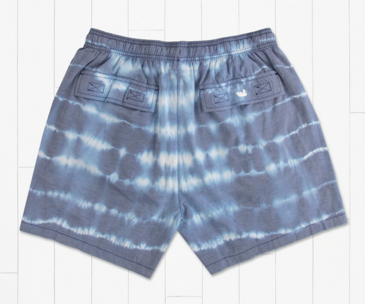 Malibu Stretch SEAWASH™ Lined Trunk - Dye Lines (Navy)