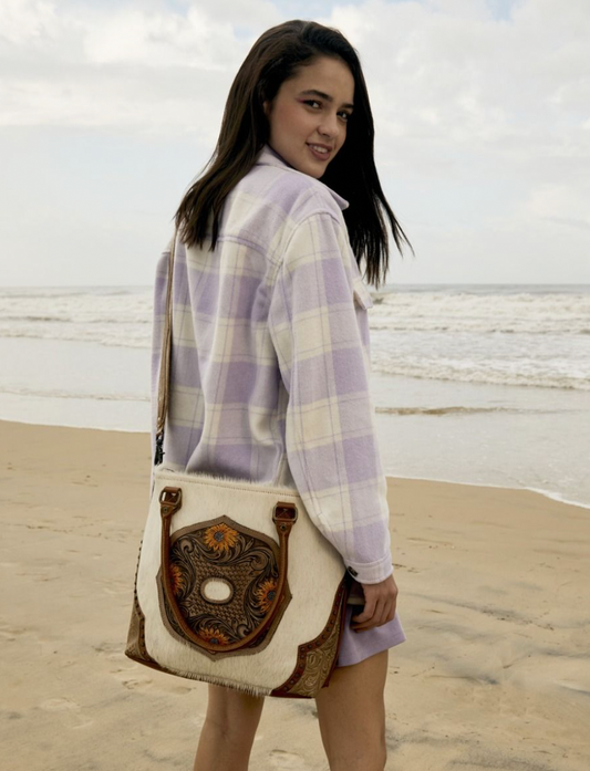 Burnished Play Hand Tooled Bag