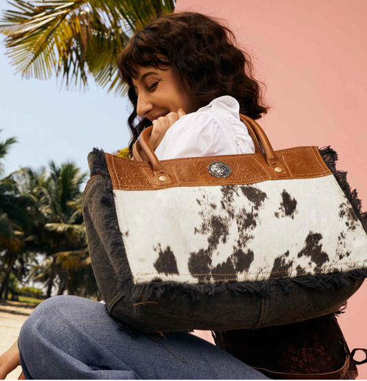 Spotless Canvas & Hairon Bag