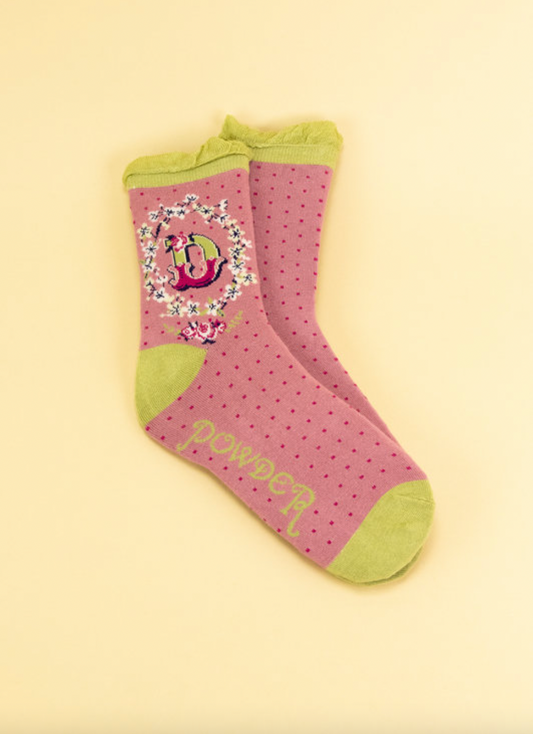 Letter D Socks