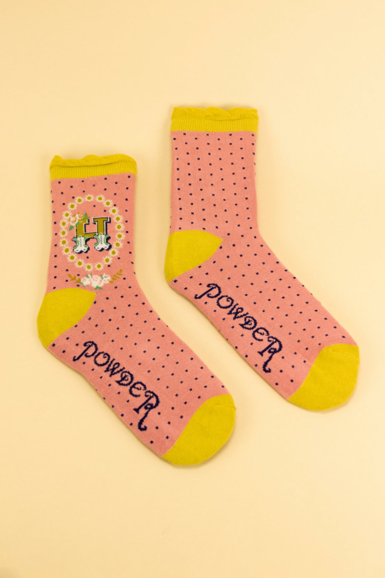 Letter H Socks