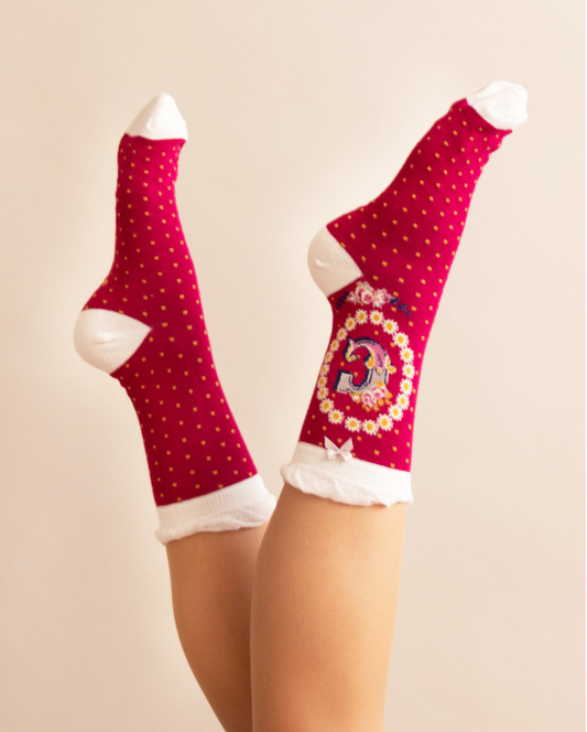 Letter C Socks