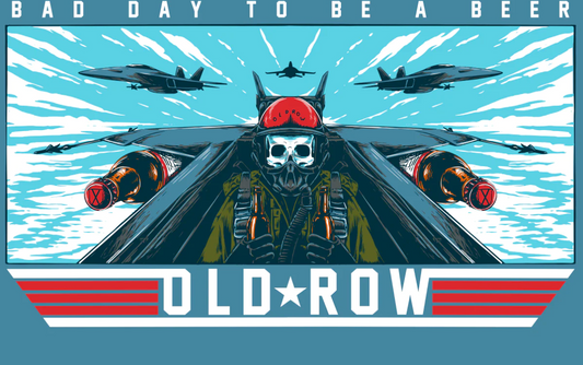 Old Row Aviator Tee - Blue Jean
