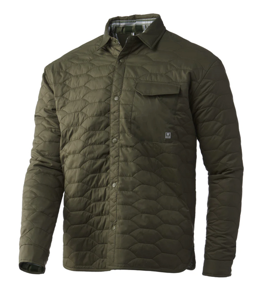 Tarpon Quilt Shacket - Moss