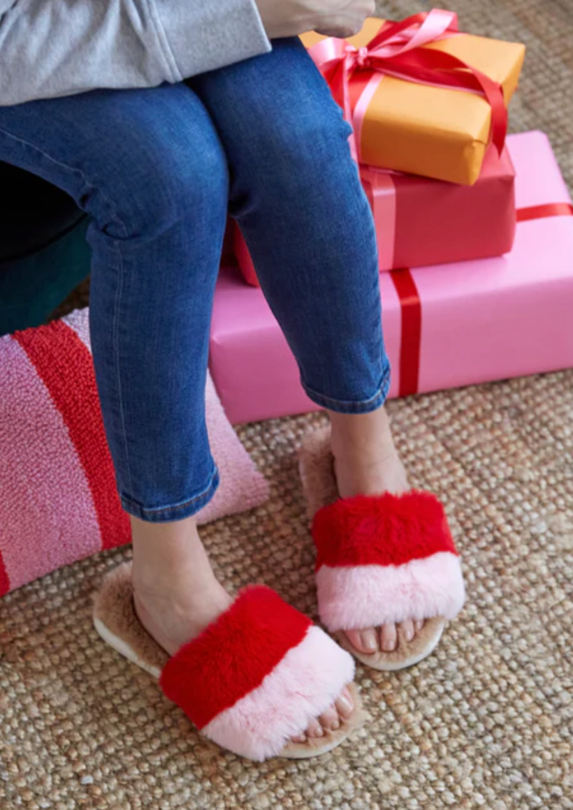 Red/Pink Mora Slippers