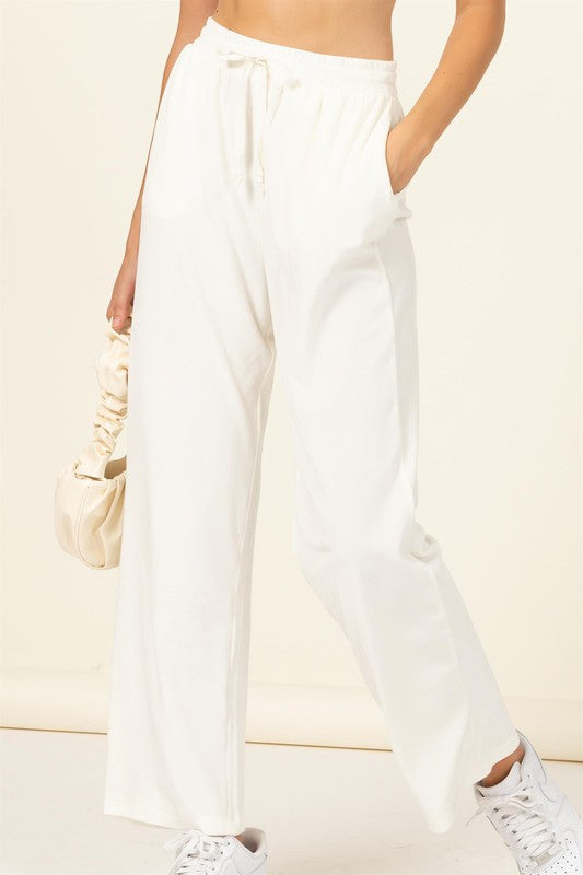 Velour Joggers - Whipped Cream