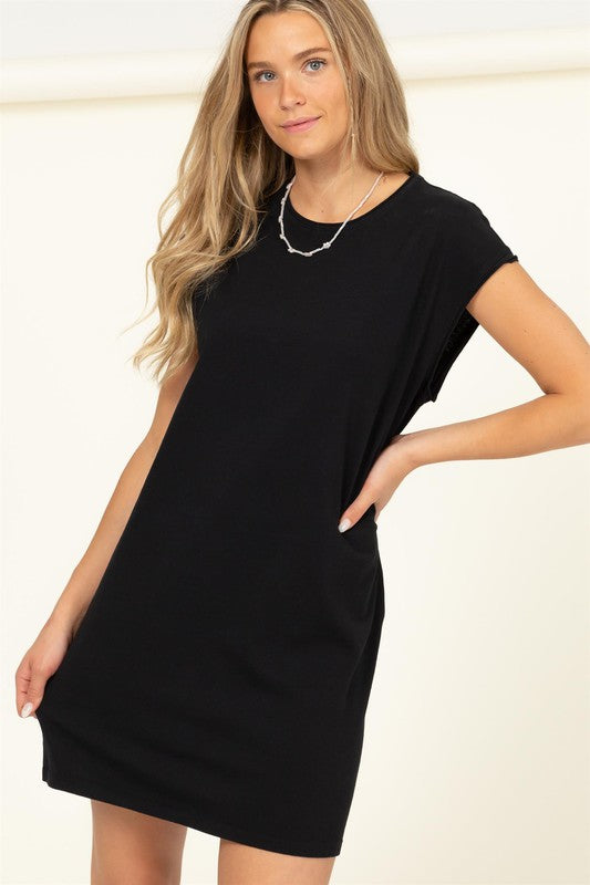 Relaxed Tshirt Dress - Black