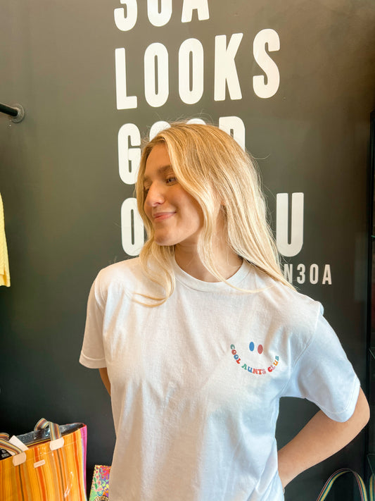 Cool Aunts Club Tee - White