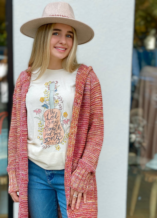 Multi Colored Button Front Cardigan