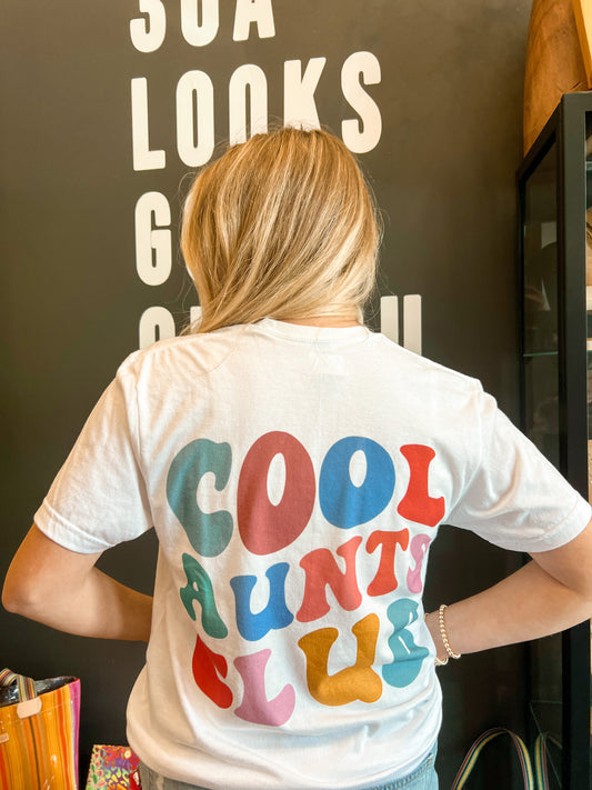 Cool Aunts Club Tee - White