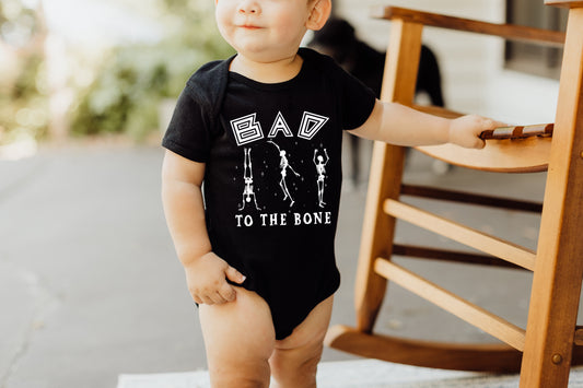 Bad To The Bone Onesie & Tshirt